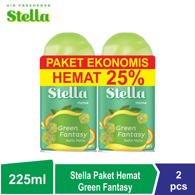 Paket Hemat STELLA Matic Refill / Isi ulang Pengharum Ruangan 2x225ml