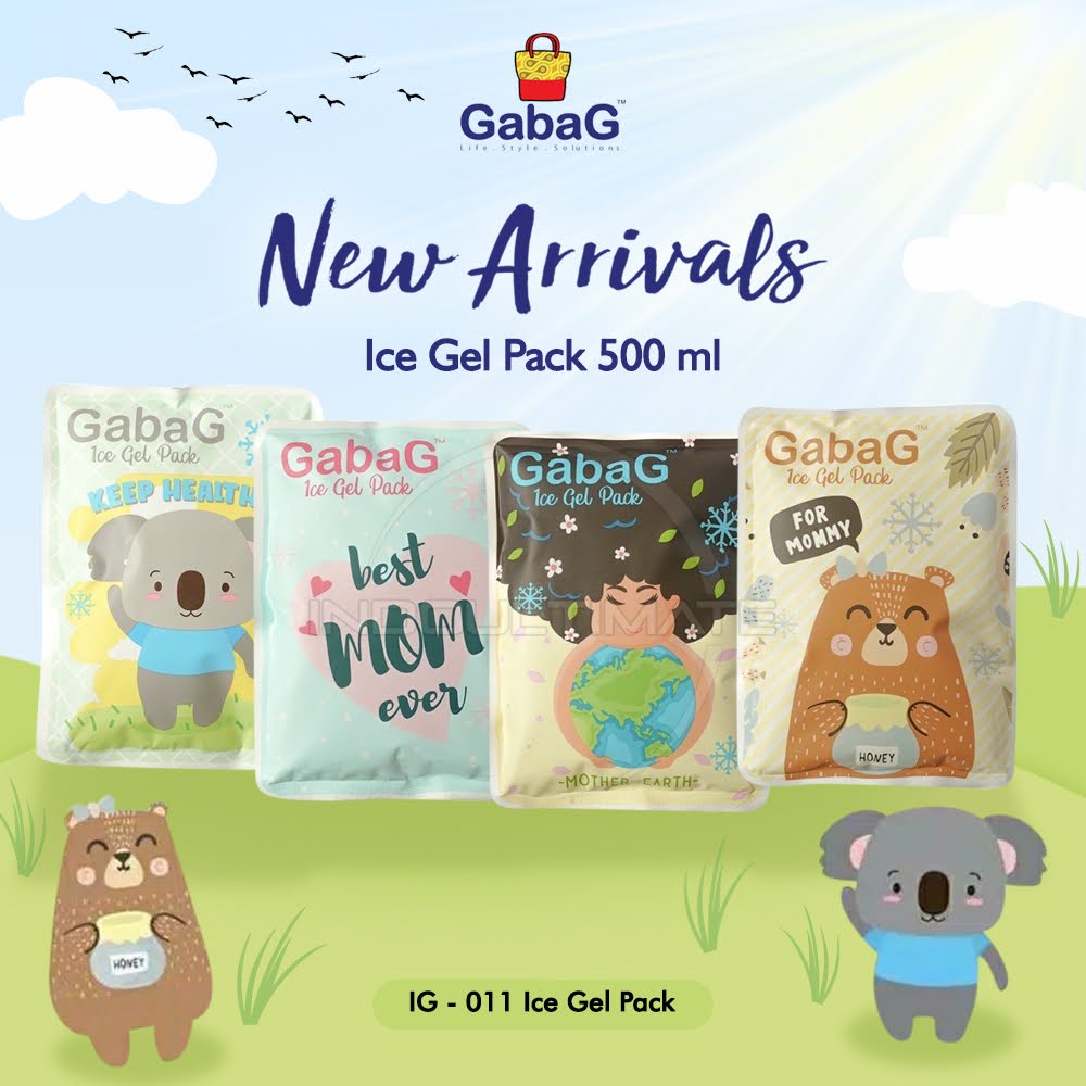 Ice Gel Thermal Pack GABAG Ice Pack Pengganti Dry Ice Gel (500gram &amp; 200gram)  IG-011 022 025