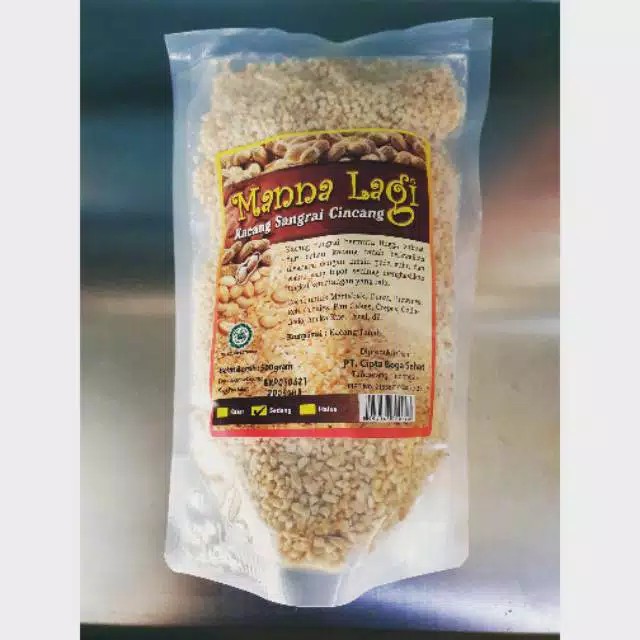 

Kacang Sangrai Cincang Manna Lagi 500gr