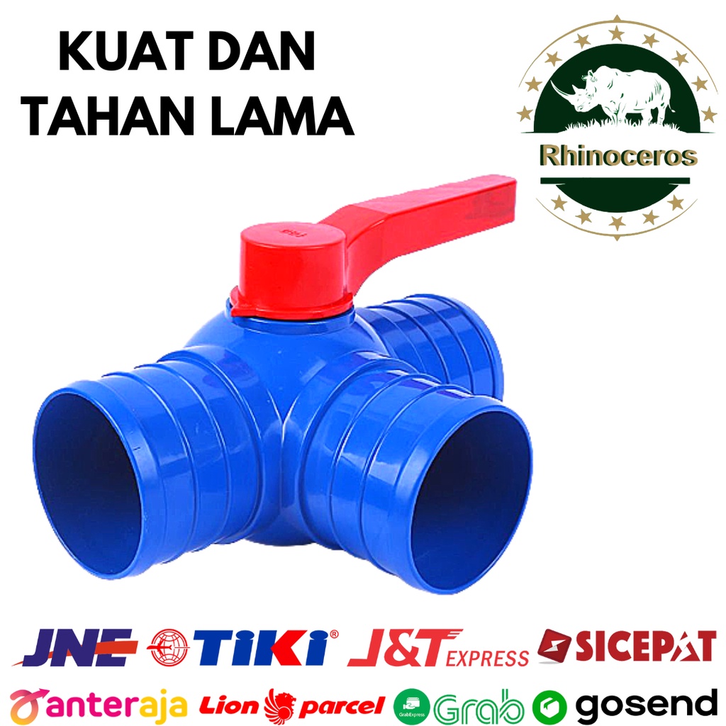 Quick Connector Selang Drip irigasi Pertanian Knee On Off 2&quot; - 4&quot;