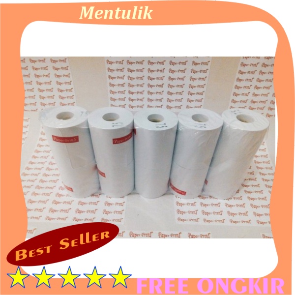 

PROMO !!! kertas struk kertas kasir hvs 1ply 75x65 paper prins