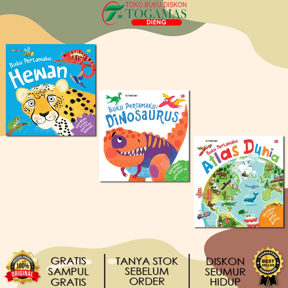 SERI EDUTIVITY BUKU PERTAMAKU : ALAT TRANSPORTASI HUTAN HUJAN SAMUDRA ATLAS DUNIA DINOSAURUS HEWAN KARYA BARBARA TAYLOR CLIVE GIFFORD PHILIP STEELE