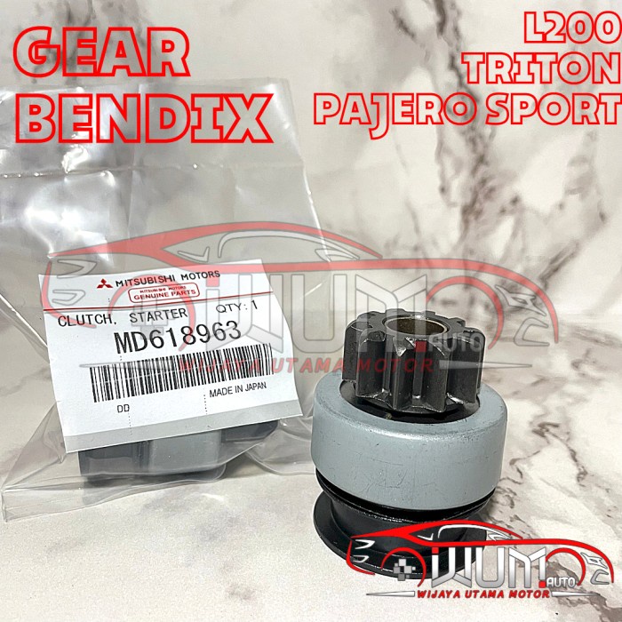 GEAR BENDIX STARTER GIGI BENDIK STATER STRADA L200 TRITON PAJERO SPORT