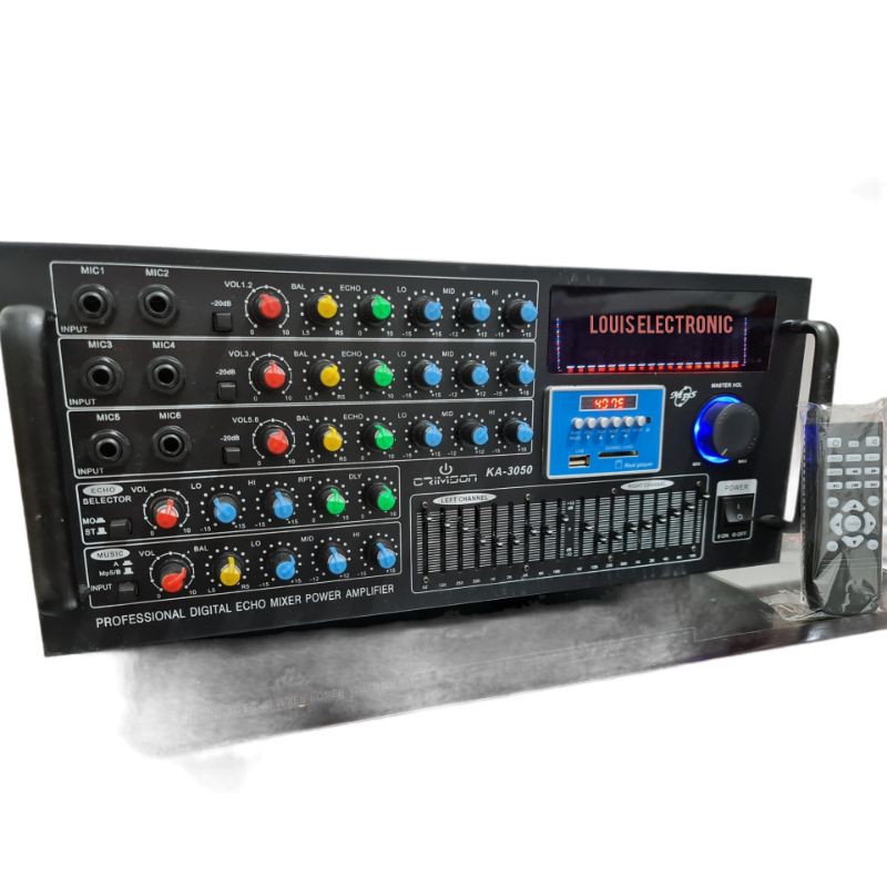 Power Amplifier Karaoke Equalizer CRIMSON KA 3050 MP5 300 W