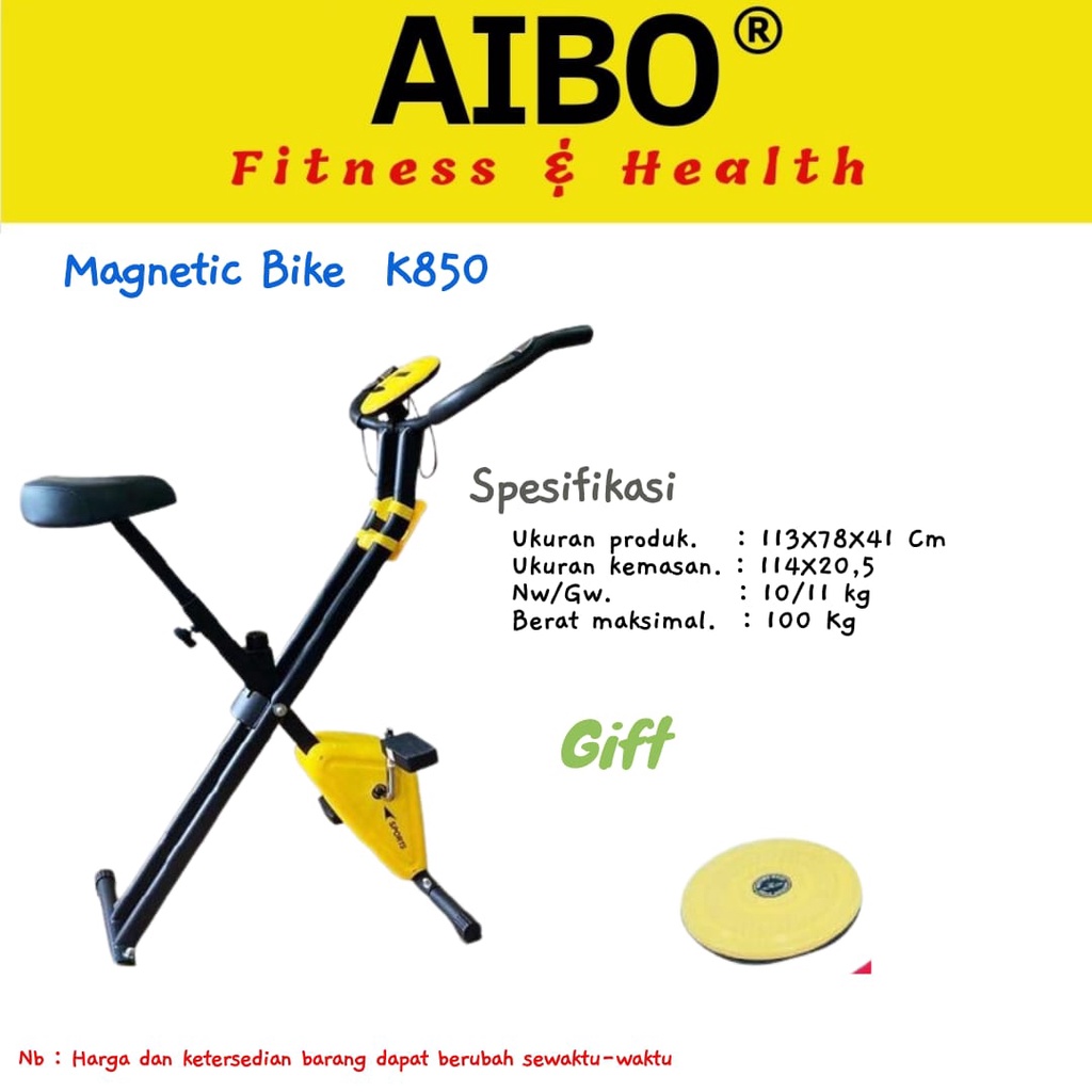 AIBO FITNESS & HEALTH BANJARMASIN - X BELT BIKE K850 / Sepeda Statis