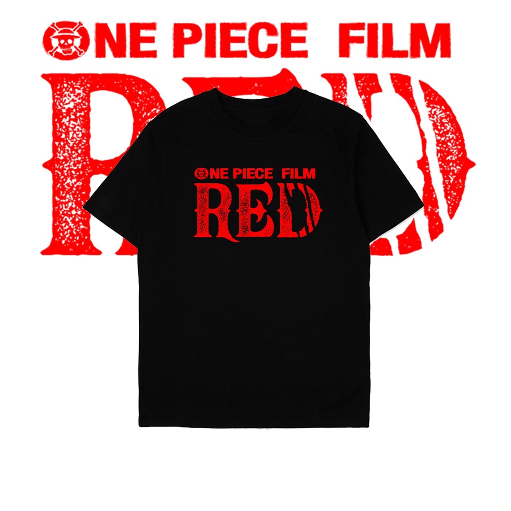 Kaos anime one piece film red depan