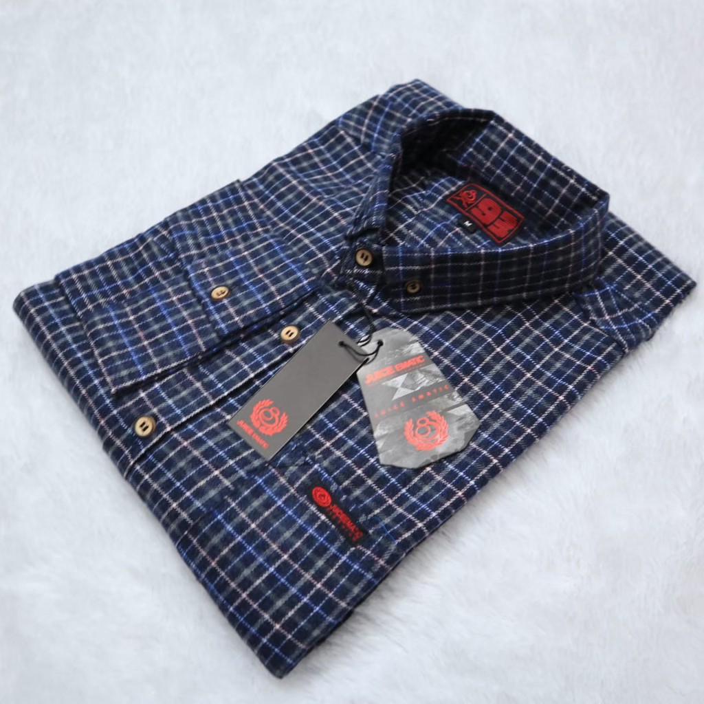 Kemeja flanel Quicksilver lengan panjang - kemeja pria - kemeja kekinian