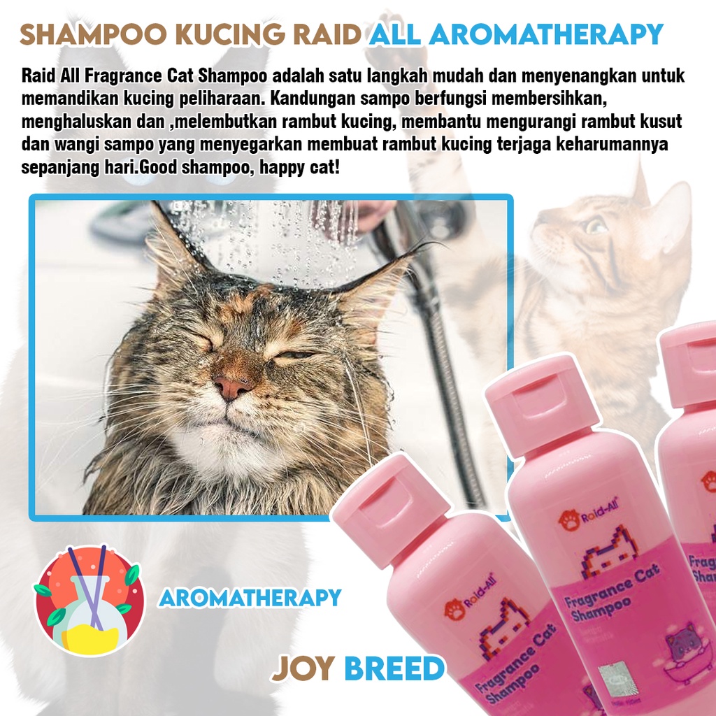 SHAMPOO KUCING RAID ALL FRAGRANCE 100ML SHAMPOO KUCING AROMATHERAPY MURAH | JOY BREED