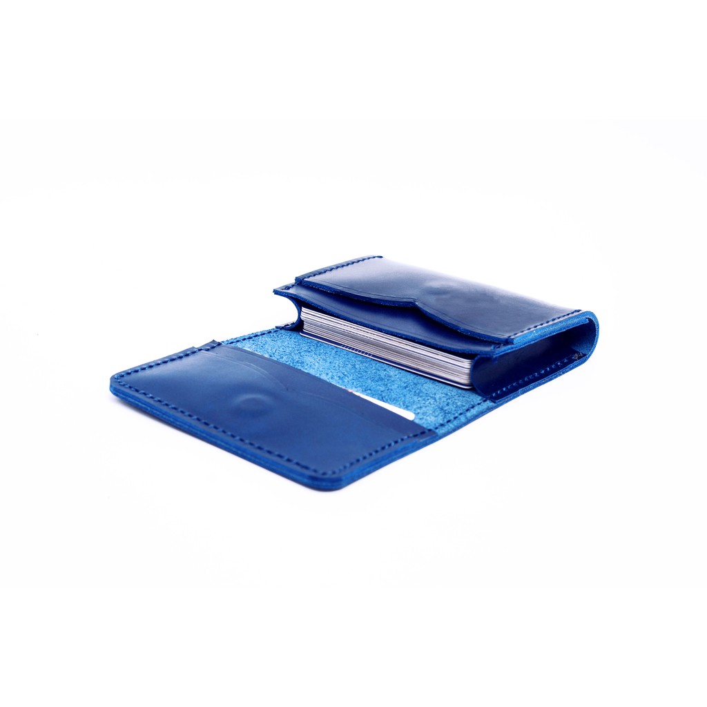 DOMPET KARTU CARD HOLDER KULIT ASLI - NAVY