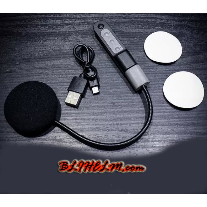 HEADSET BLUETOOTH HELM TECHADDICT HE01 MICROPHONE MUSIC WIRELESS