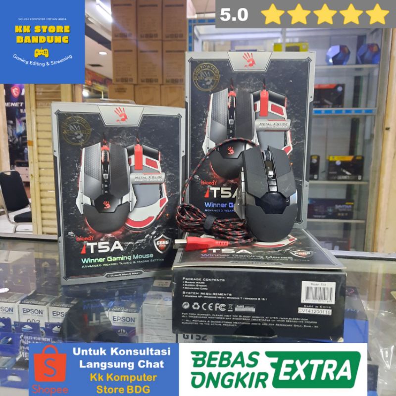 MOUSE GAMING A4TECH BLOODY T5A | GAMING MOUSE BLOODY T5A