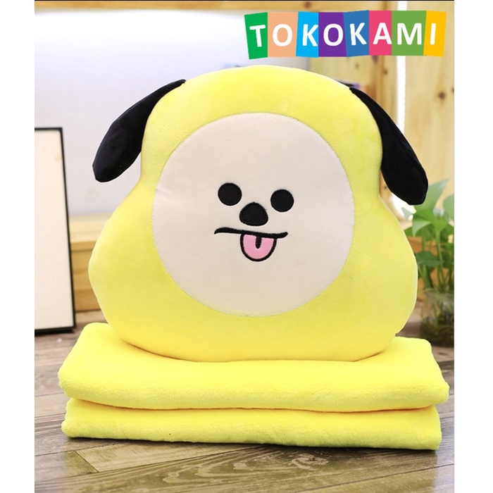 Boneka Balmut Bantal Selimut Bt21 Bts Karakter Chimmy