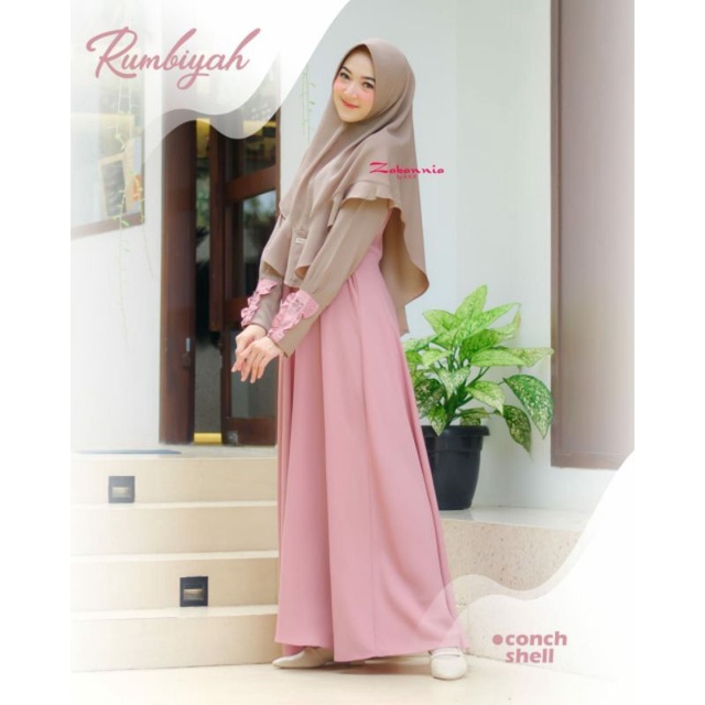 Rumbiyah Dress By Zabaniia | Gamis Dewasa Polos