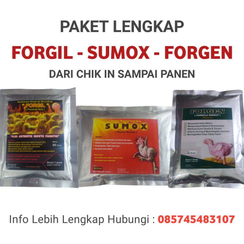 PAKET LENGKAP FORGIL SUMOX FORGEN