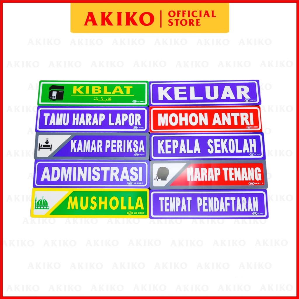 

GM Label Acrylic Huruf Wrn