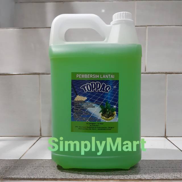 Toppas Pembersih Lantai / Pel Aroma Greentea 5ltr.<br />promo! Stok Terbatas!