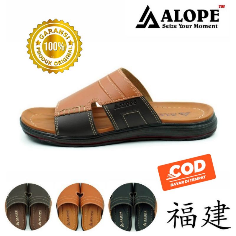 SANDAL KULIT PRIA ALOPE H 11 KASUAL sandal kulit sandal pria sandal