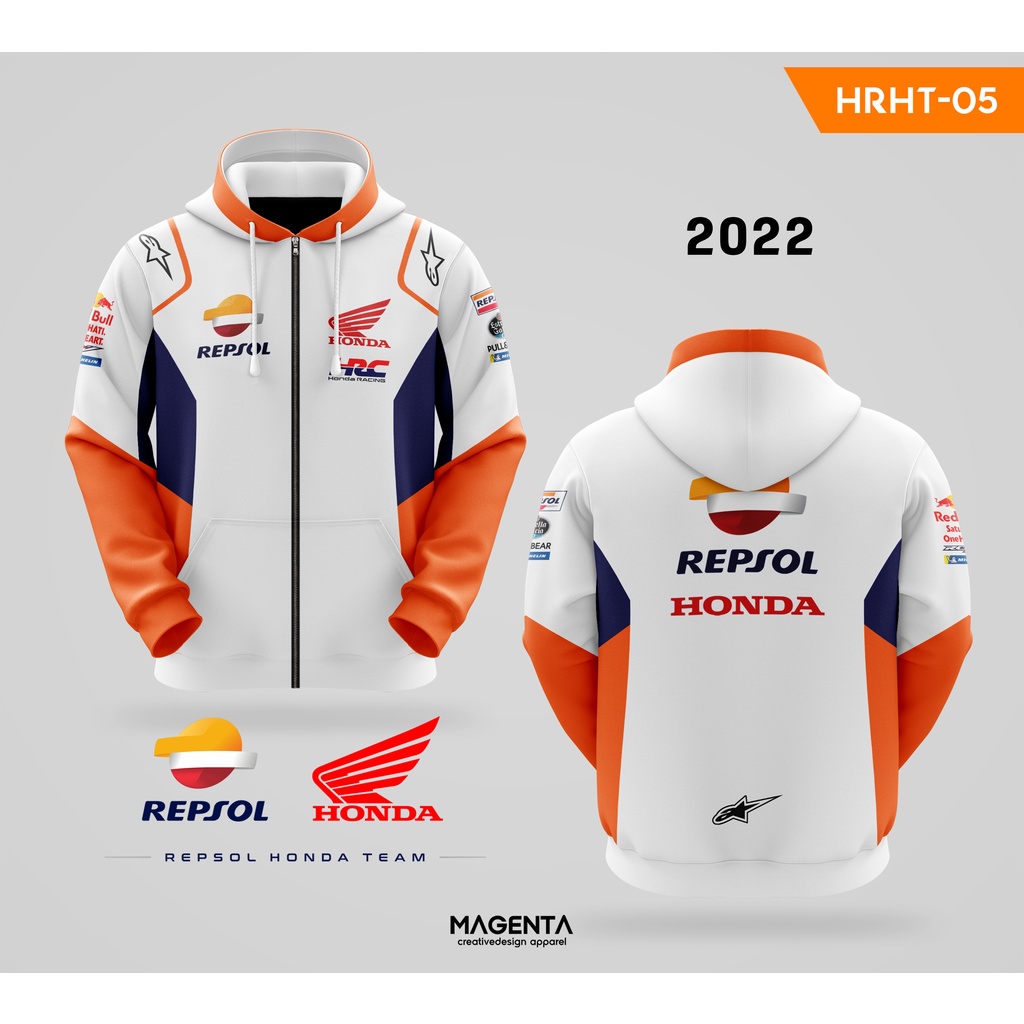 Jaket Hoodie Zipper MotoGP - Repsol Honda Team