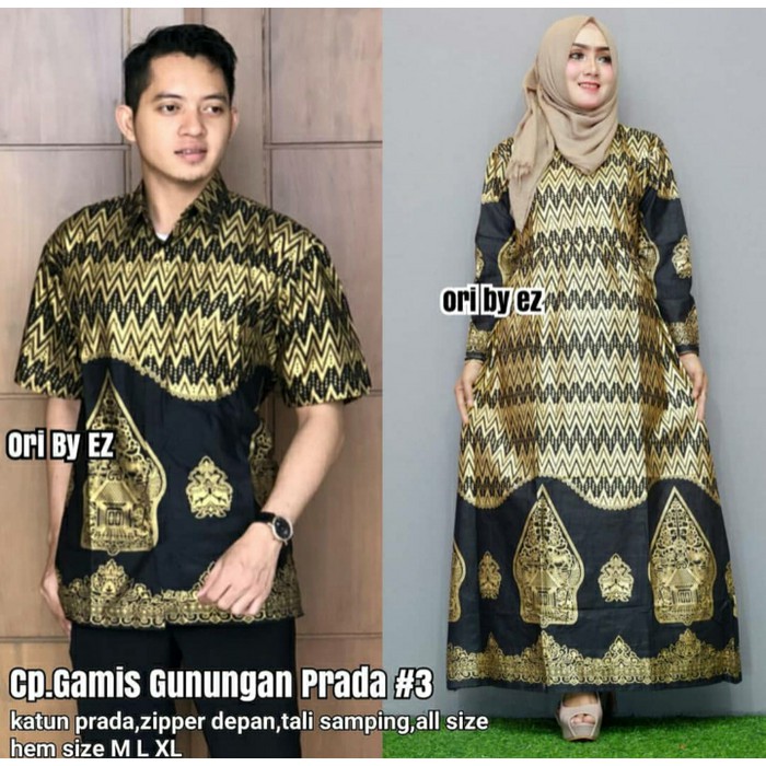 Cp Gamis Gunungan 3/Batik Couple Katun Batik/Batik Pekalongan