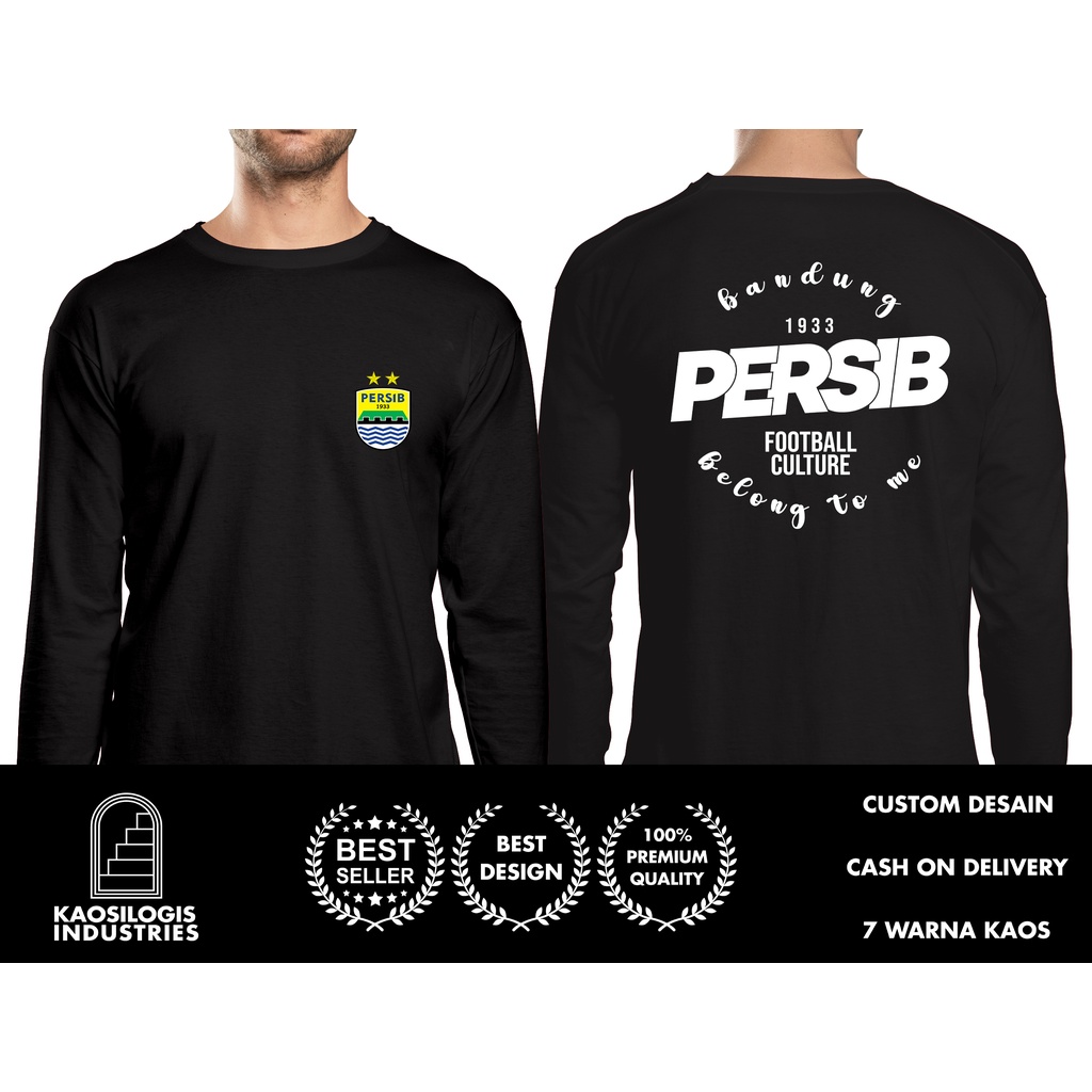 Kaos Baju Persib Bandung Belong To me Juara Kita DB Lengan Panjang Distro - Kaosilogis