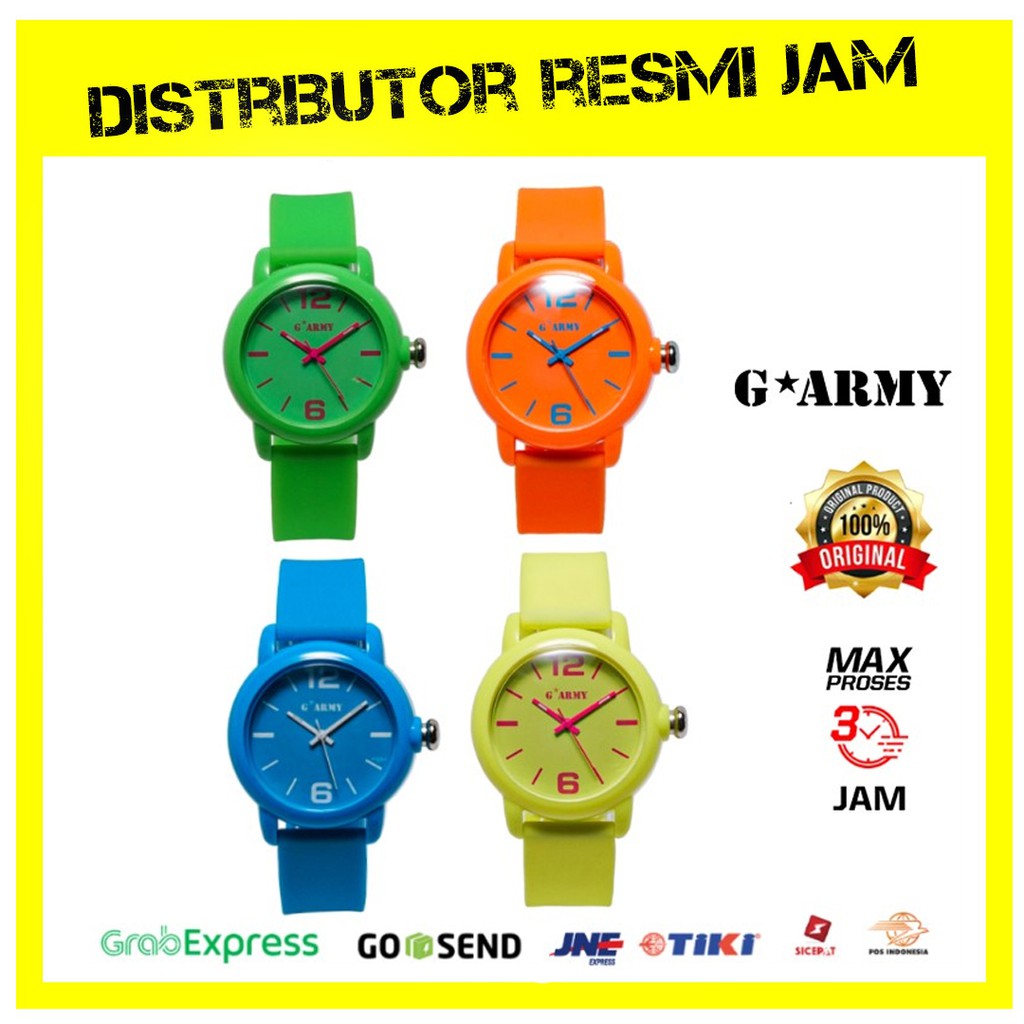 Jam GARMY Anak Perempuan Laki-Laki / Jam Tangan Strap Rubber