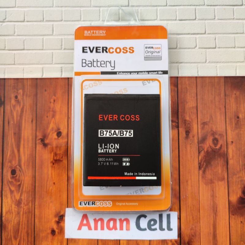 BATERAI BATRE EVERCOSS B75A/B75 BATERAI EVER COSS B75A/B75