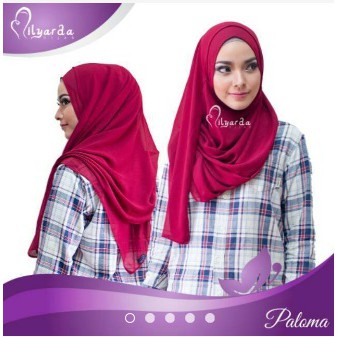 Milyarda Hijab instan Paloma bahan ceruti/ kerudung/ jilbab