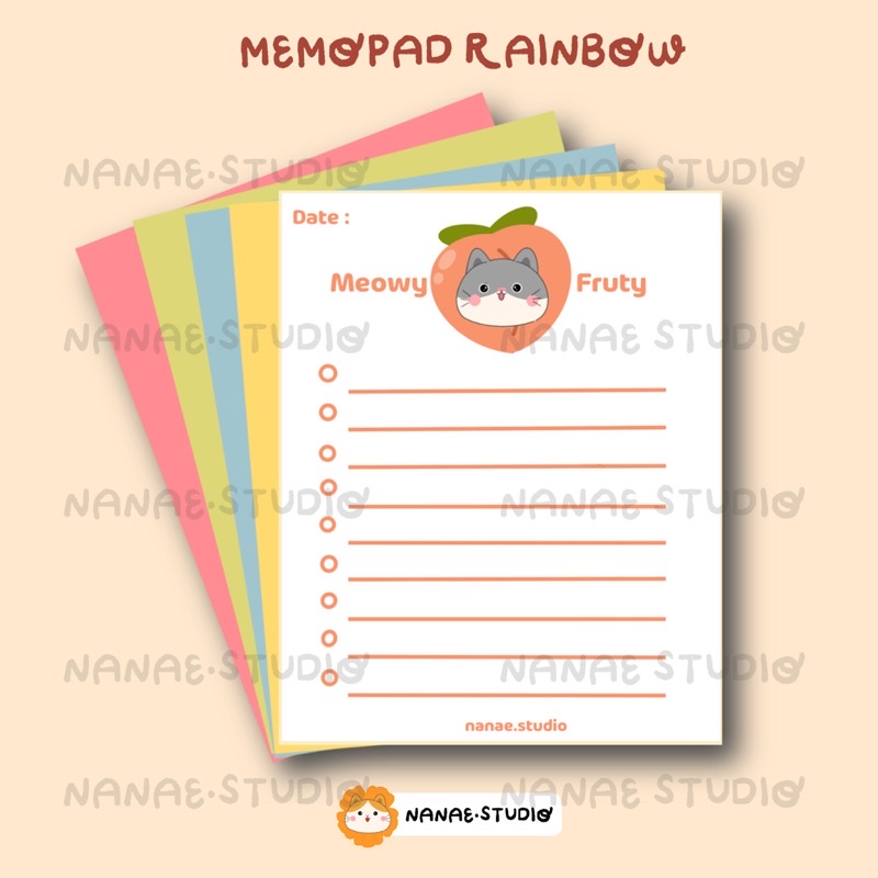 

Notebook Rainbow - Peachy NB03 | Nanae.studio