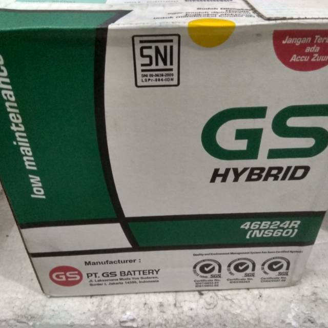 Aki GS Astra Hybrid NS60 Avanza,  Xenia, Rush