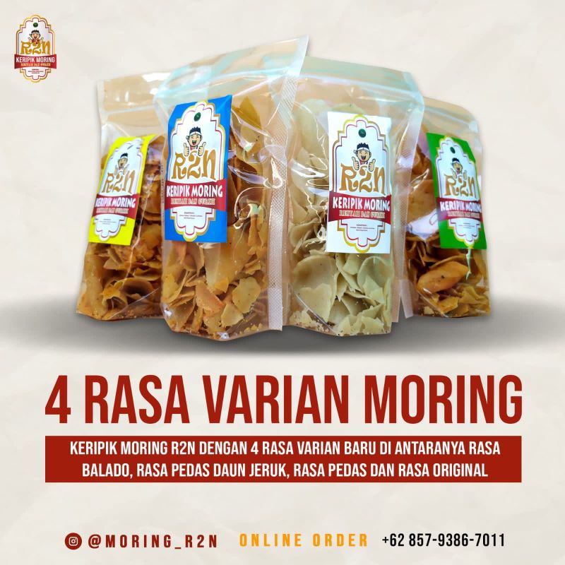 

Keripik Moring khas garut paket Bundling (4 pcs x100 gram)