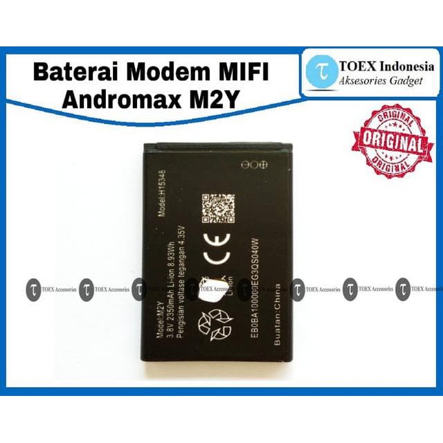 Baterai Modem Smartfren MiFi Andromax M2Y Orinal - Battery Batre mS1