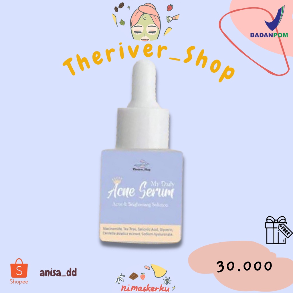 [READY] ACNE SERUM THERIVER SHOP ACNE SERUM BY THERIVER SHOP BPOM SERUM JERAWAT