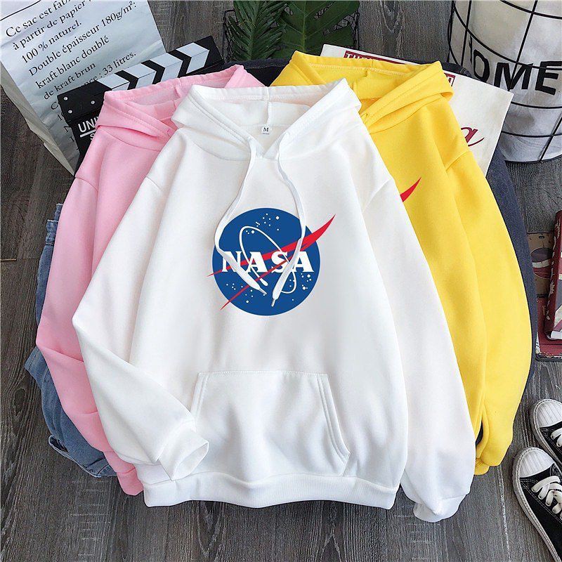 NASA HOODIE SWEATER FLEECE WANITA PRIA TERMURAH TERLARIS'