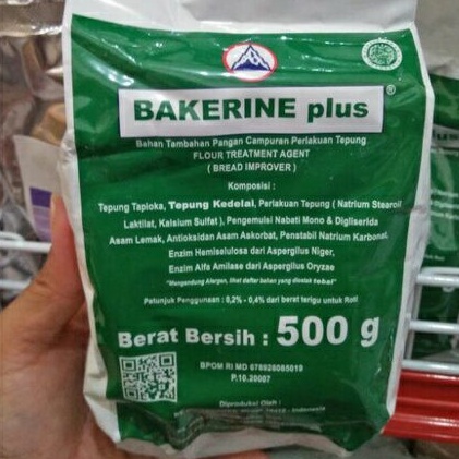 

Halal !! Bread Improver Bakerine Plus 50 Gr pengembang dan pelembut roti