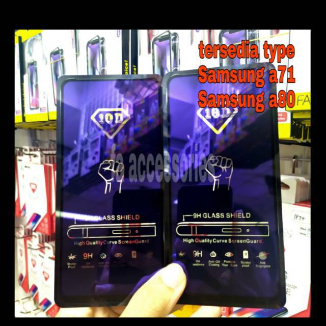 Tempered Glass Bluray Anti Blue Light Full 10D 99D Samsung A71 A80