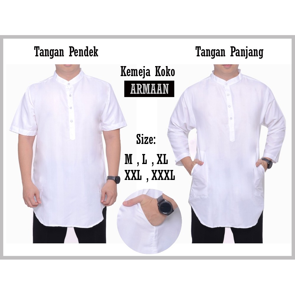 Baju Kemeja Koko ARMAAN Ukuran Jumbo