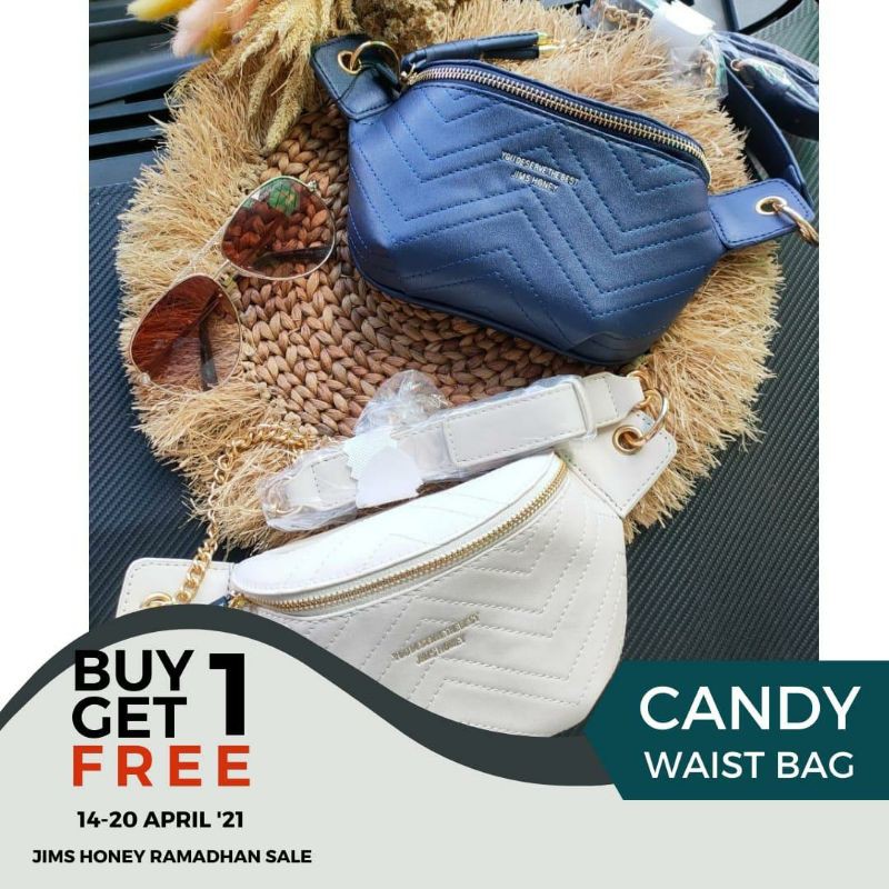 Promo Waistbag Jimshoney candy hanna waistbag original tas pinggang wanita cod