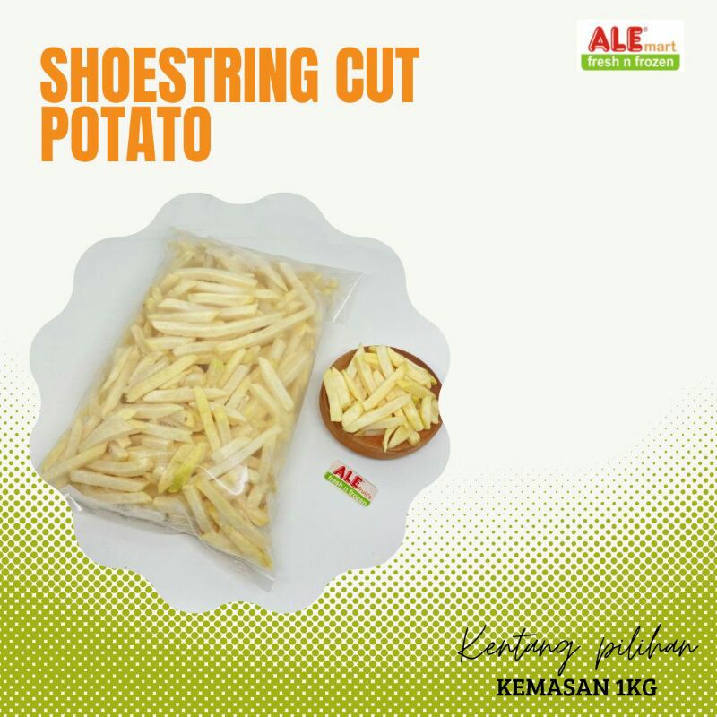 

Kentang shoestring,shoestring cut potato 1kg, kentang goreng