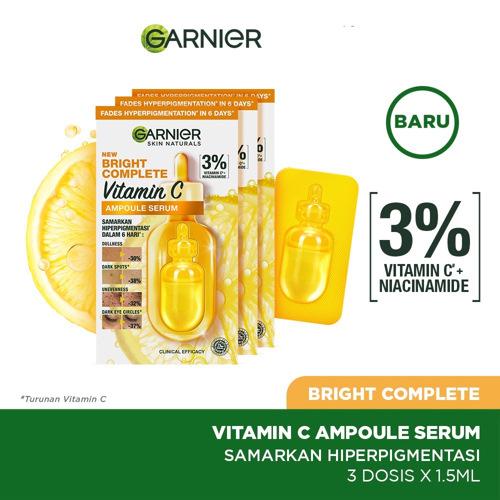 GARNIER Bright Complete Vitamin C Ampoule Serum 12x1.5ml