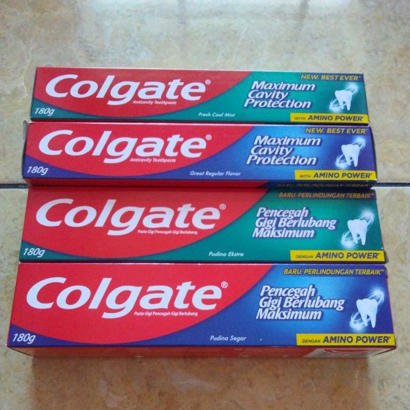 Colgate Great Reguler Flavor / Fresh Cool Mint Anticavity Toothpaste 180gr Pasta Gigi Odol