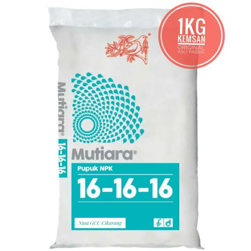 Pupuk NPK Mutiara 16-16-16 Kemasan  1kg