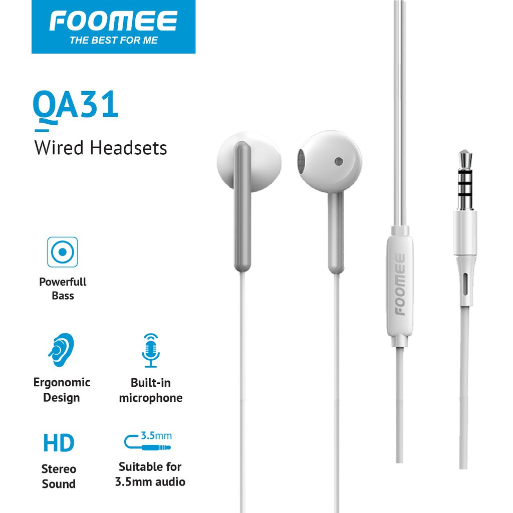 FOOMEE QA31 Wired Headset