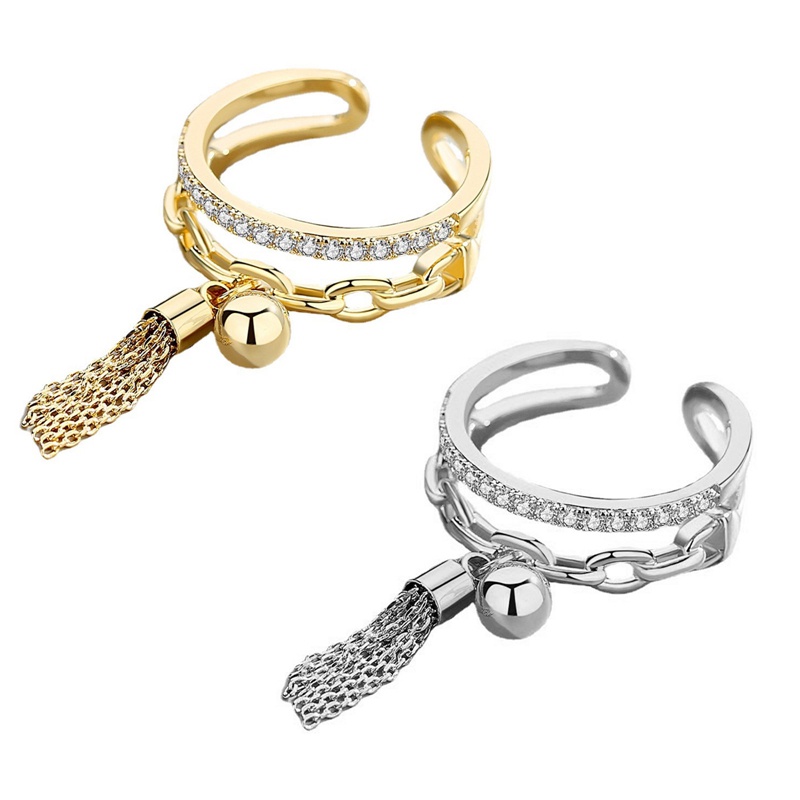 Perhiasan Cincin Liontin Bintang Cubic Zirconia Mutiara Imitasi Warna Emas Silver Gaya Klasik Untuk Wanita