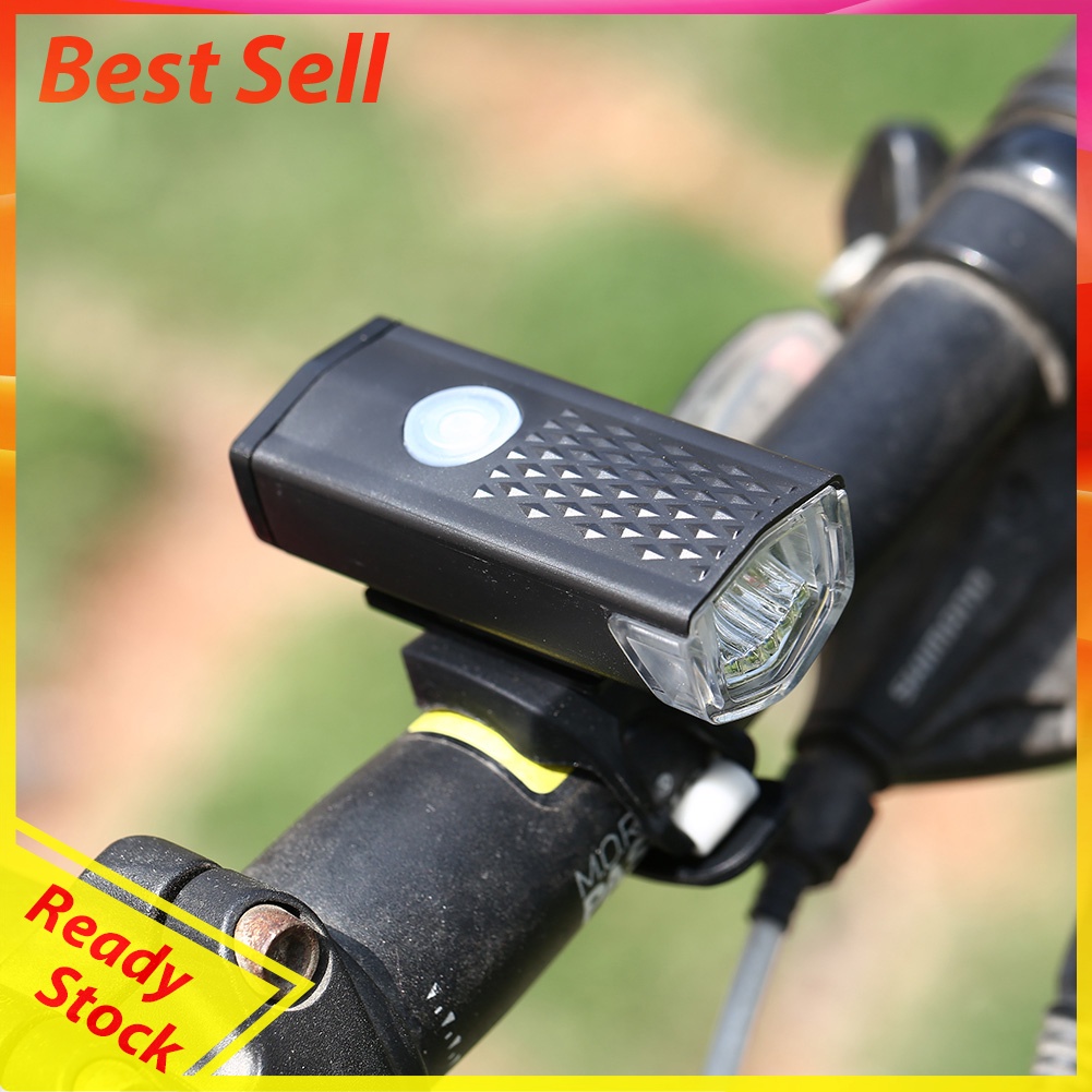 Bike LED USB Rechargeable Headlight Taillight Set Bicycle Front Back Light