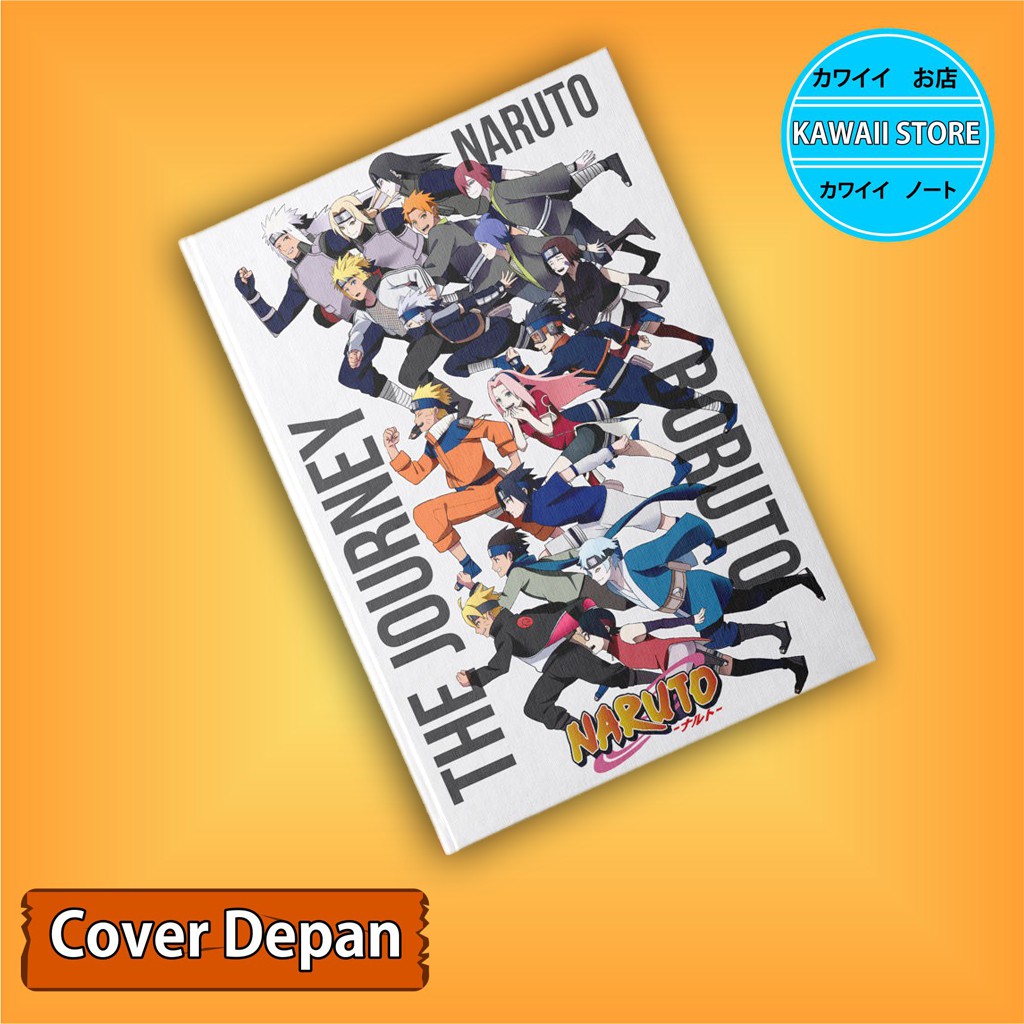 

Notebook / Pocket book Hard Cover Anime THE JOURNEY NARUTO BORUTO uk A5 & A6 / Notes Book