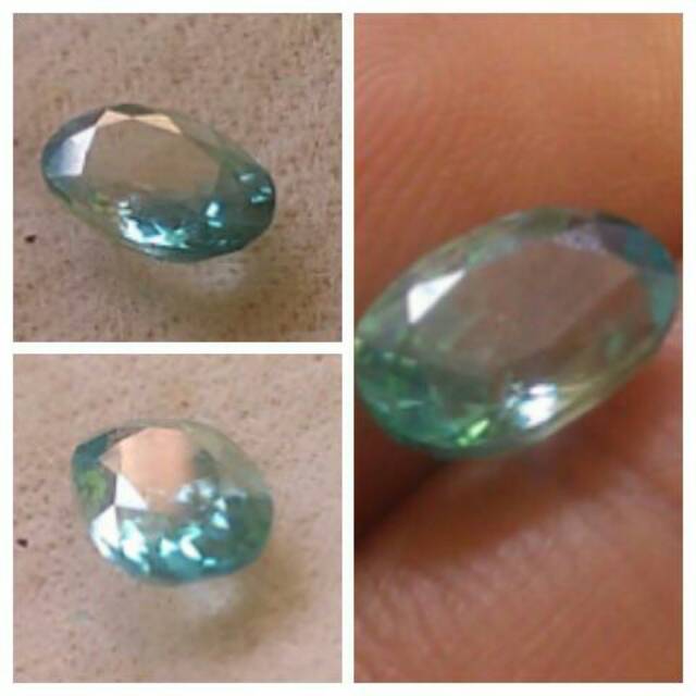 Batu Permata Yakut Biru Original Natural Blue Zircon Asli AlamBerkilau Clean No KW Lab Created