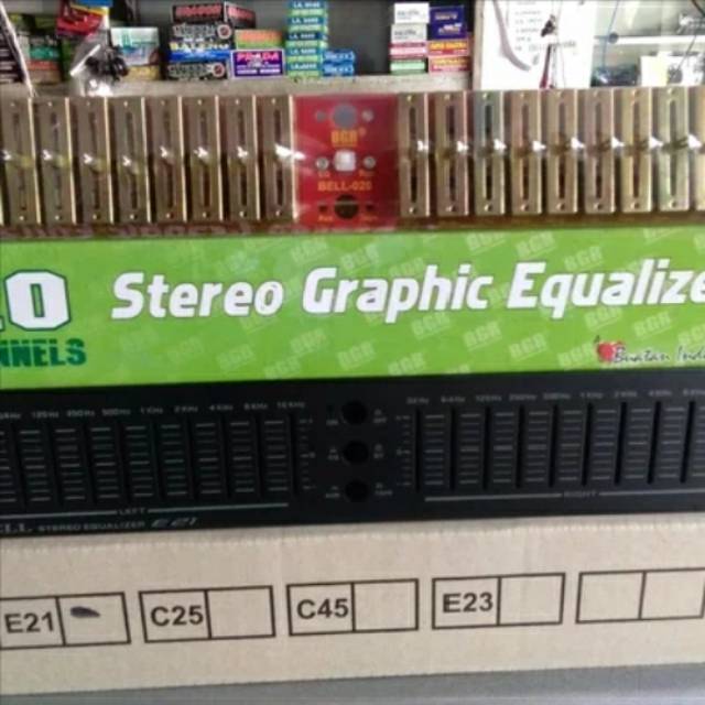 Kit Plus Box Equalizer 20 Ch Stereo Bell BGR 020