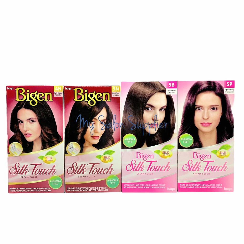 Bigen Silk Touch Cream Color Ammonia Free Cat Rambut