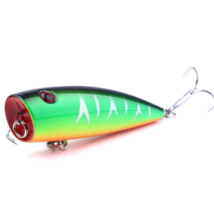 HENGJIA 5pcs 7cm/9g Popper Umpan Pancing Memancing Peralatan Swimbait Ikan Fishing Lure Tackle