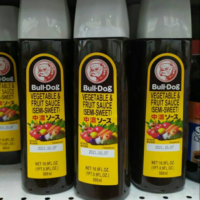 

Bull dog vegetable & fruit sauce semi sweet 500ml